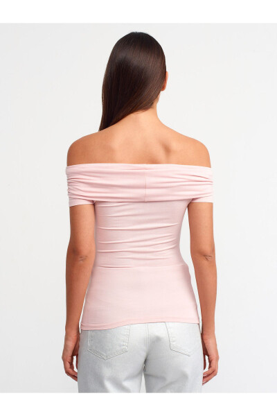 30919 Yelkasini Ochilgan Top - Pudra - DILVIN (1)