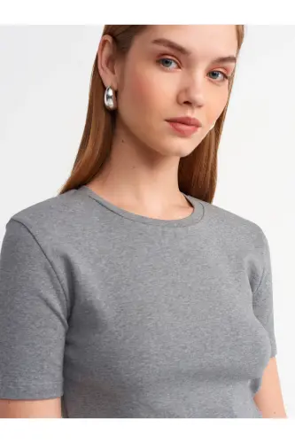 30995 Crop T-shirt-Антрацит-Антрацит - 3
