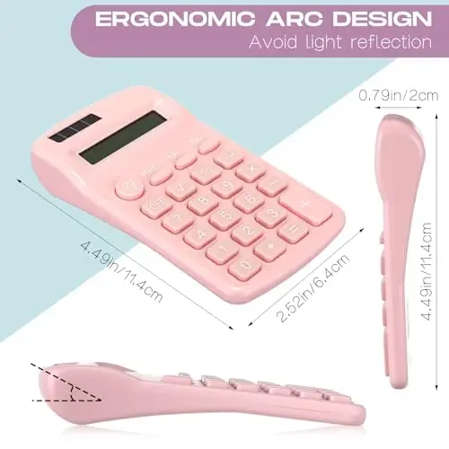 30 Pack Pocket Calculator Small Battery Powered Bulk Mini Size 4 Function Hand Held Basic Calculator for Students Kids School Home Office(Multicolor) - 2