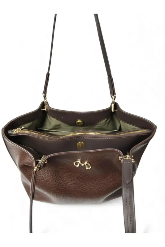 30x26x14 Omuz Çantası 101010103-Kahverengi - 3