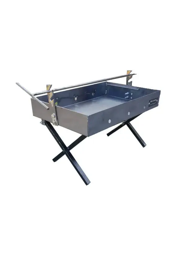 30x45 Folding Leg Camp Grill Picnic Grill Suitable for Making Kokorec Skewer and Cag Kebab - 2