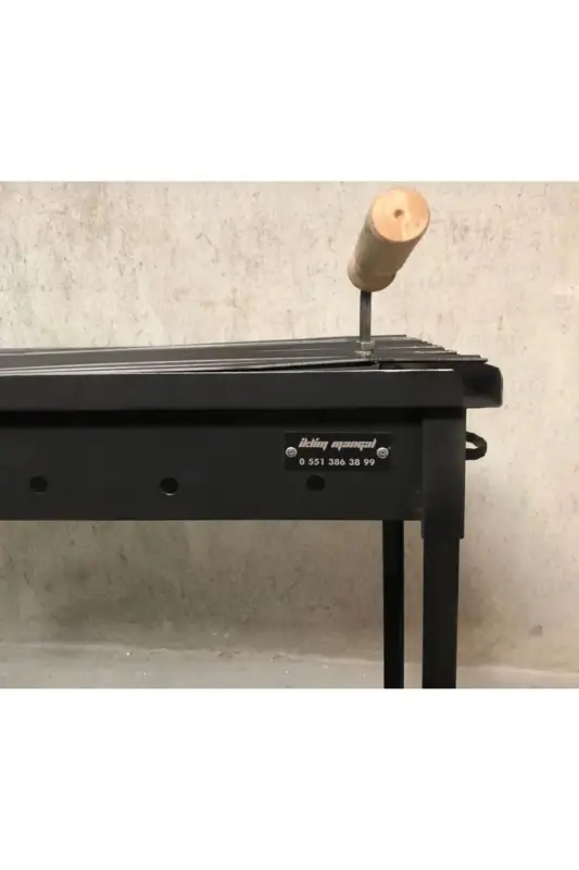 30x45 Kokorech Shish va Cag 'Kabob tayyorlash uchun mos katlanadigan oyoqli lager mangali Piknik mangali - 4