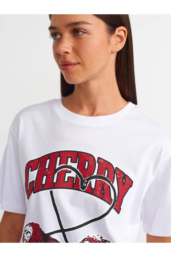31065 Baksı Detal T-shirt-Oq - 12