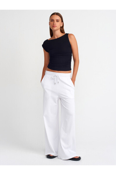 31089 Asymmetrical Screw Detail Top-Black - 7