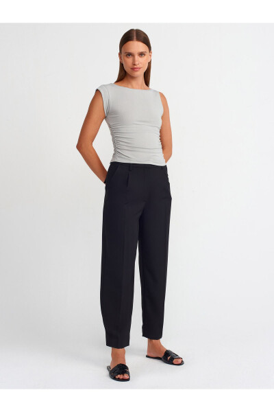 31089 Asymmetrical Screw Detail Top - Light Gray - 8