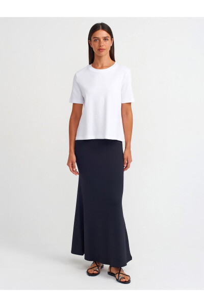 31142 Crew Neck Cotton T-shirt-white - 7