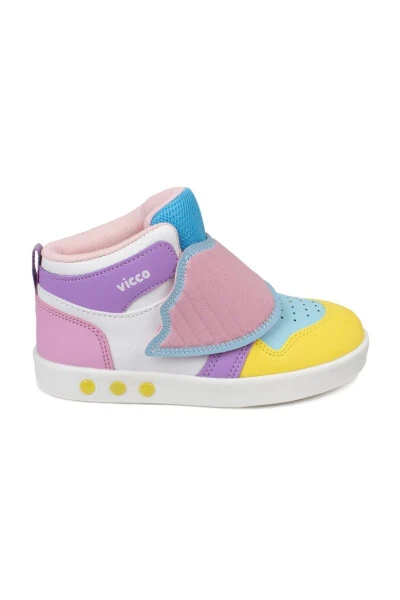 313.p20k.100 Patik Lighted Yellow Girl's Sport Shoes - VICCO (1)