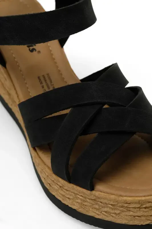 315335.Z 4FX Black Women's Wedge Heel Sandal - 7