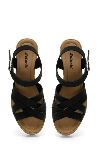 315335.Z 4FX Qora Ayollar To'piqli Sandallar - 4