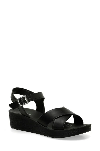 315560.Z 5FX Black Women's Wedge Heel Sandals - Modazone (1)