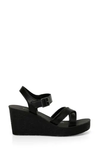 317257.Z 4FX Black Women's Wedge Heel Sandals - 1