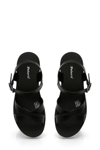 317257.Z 4FX Qora Ayollar To'piqli Sandal - 4