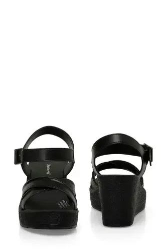 317257.Z 4FX Qora Ayollar To'piqli Sandal - 5