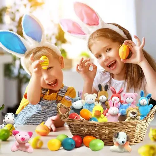 32 dona Mini Peluş Hayvonlar O'yinchoq To'plami Assortimenti Ommavi To'ldirilgan Kalit uzuklar Partiya Sovg'alari Bolalar uchun Kichik Hayvonlar Bezaklari O'yinchoqlar Pasxa Karnaval Mukofotlari Rojdestvo Tug'ilgan Kun Goodie Bag To'ldirgichlar - 4