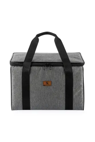 32 Lt Cooler Bag Thermos Camping Picnic Hot And Cold Keeping Strap Insulated Thermal Bag Icebox - Metallic - 4