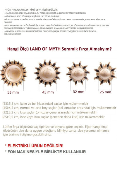 32 mm-Lom1142 Nano Texnologiya Seramika Ionli Termal Soch Cho'tkasi Tabii Ot Tuklari Tish Professional - 5