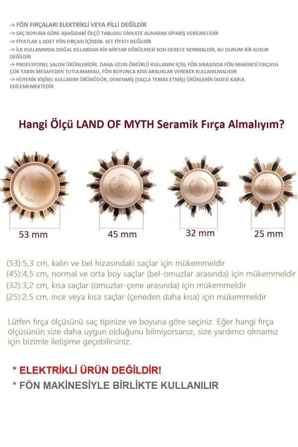 32 mm-Lom1142 Nano Texnologiya Seramika Ionli Termal Soch Cho'tkasi Tabii Ot Tuklari Tish Professional - 5