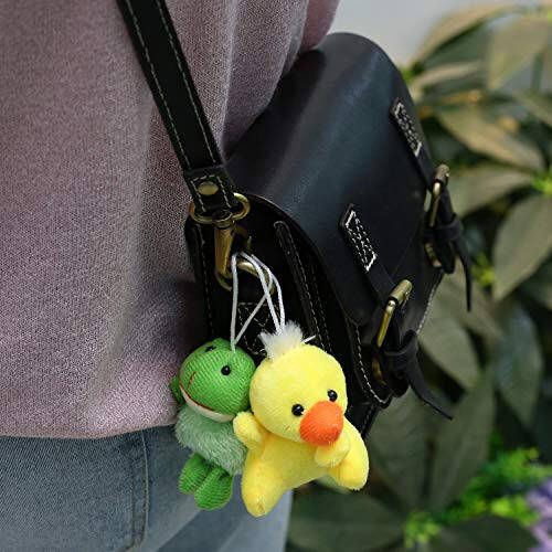 32 Piece Mini Plush Animal Toy Set, Cute Small Animals Plush Keychain Decoration for Themed Parties, Kindergarten Gift, Teacher Student Award, Goody Bags Filler for Boys Girls Child Kid Laxdacee - 49