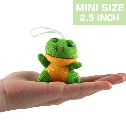 32 Piece Mini Plush Animal Toy Set, Cute Small Animals Plush Keychain Decoration for Themed Parties, Kindergarten Gift, Teacher Student Award, Goody Bags Filler for Boys Girls Child Kid Laxdacee - 38