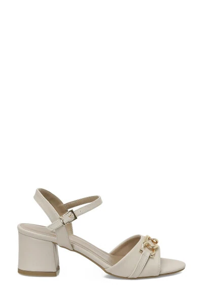 323099.Z 5FX Beige Women's Heeled Sandals - POLARIS
