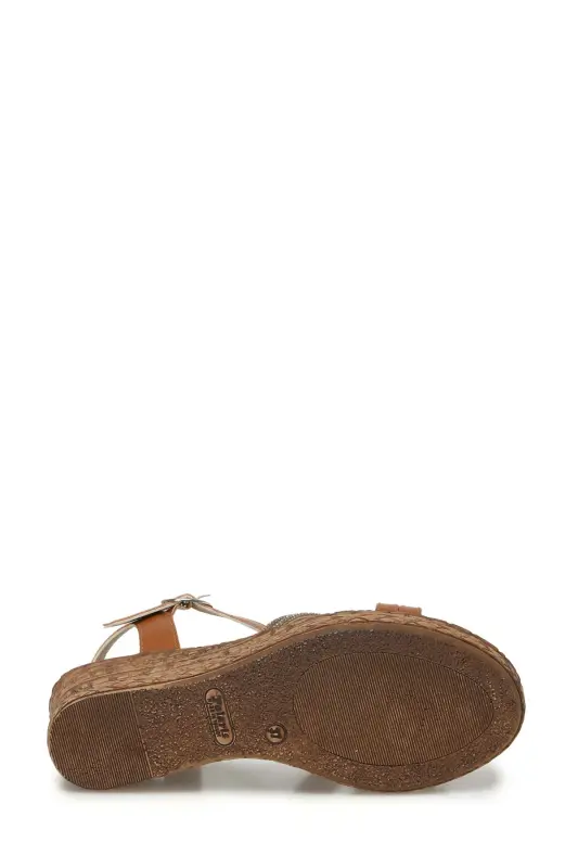 323155.Z 4FX Taba Kadın Dolgu Topuk Sandalet-Taba - 6