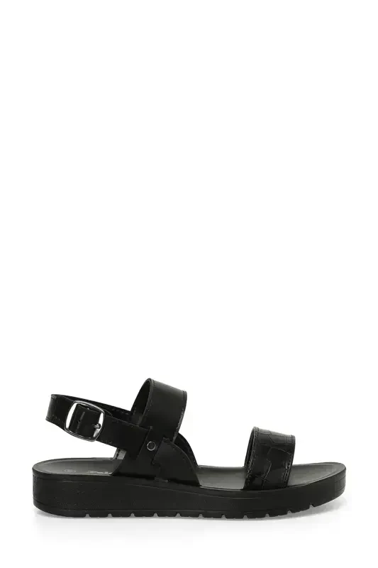 323598.Z 4FX Black Women's Flat Sandal - Modazone