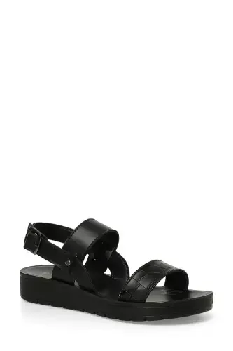 323598.Z 4FX Black Women's Flat Sandal - Modazone (1)
