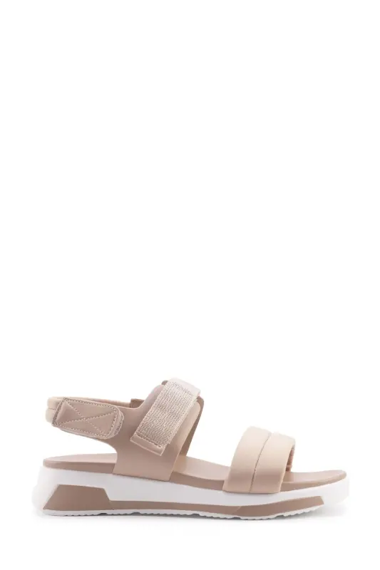 323635.z 4fx Krem Kadın Spor Sandalet-NUDE - Polaris