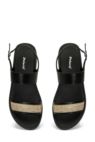 323688.Z 4FX Black Women's Flat Sandal-Black - 4