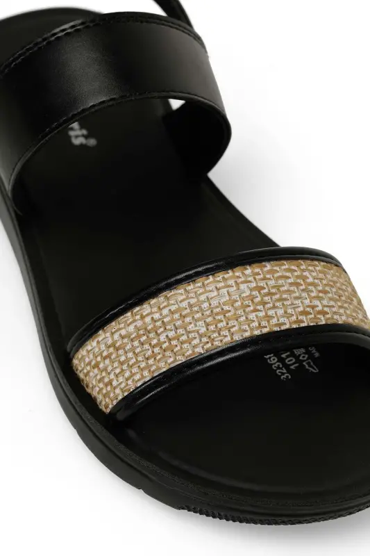 323688.Z 4FX Qora Ayollar tekis Sandal-Qora - 7