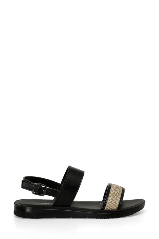 323688.Z 4FX Qora Ayollar tekis Sandal-Qora - 1