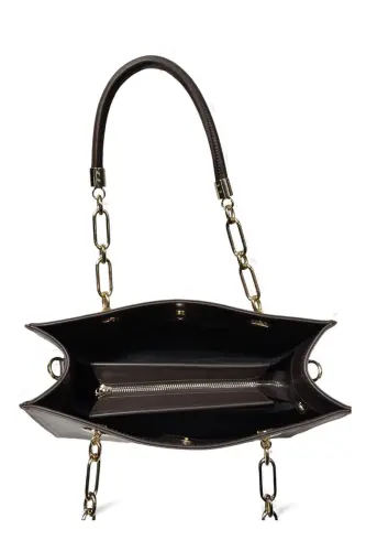 32x23x12cm Kadın Omuz Çantası 100110497-Kahverengi - 3