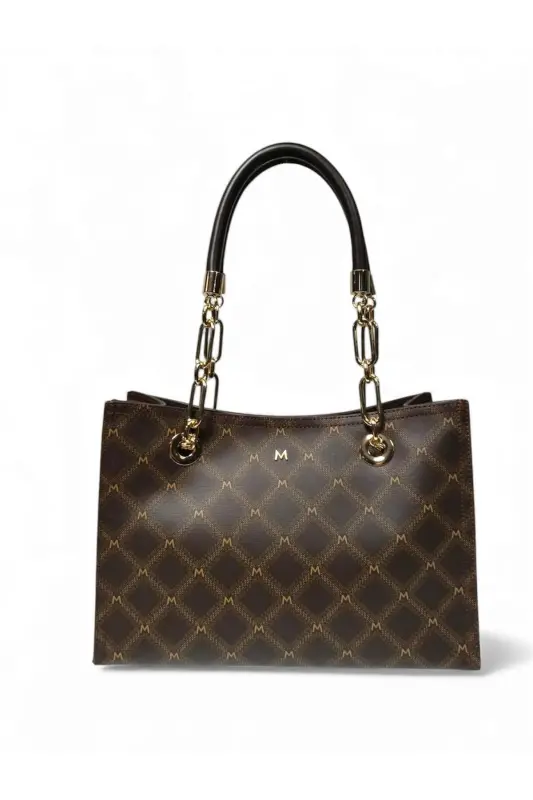 32x23x12cm Kadın Omuz Çantası 100110497-Kahverengi - MATMAZEL