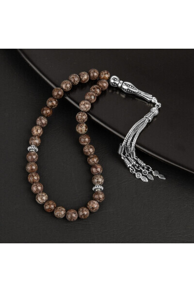 33 Beads, 8 mm Rhyolite Natural Stone Rosary - OSMANLI DOĞAL TAŞ (1)