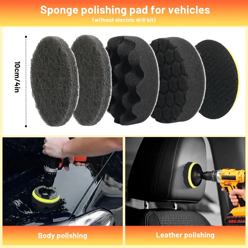 33 Pcs Avtomobillarni tozalash vositalari to'plami, avtomobil detallashtirish to'plami, ko'pikli qurolli avtomobil detallashtirish cho'tkasi to'plami, avtomobil burg'ulash cho'tkasi to'plami Pro avtomobil yuvish to'plami avtomobilning ichki va tashqi qismi, g'ildirak, asboblar paneli uchun - 5