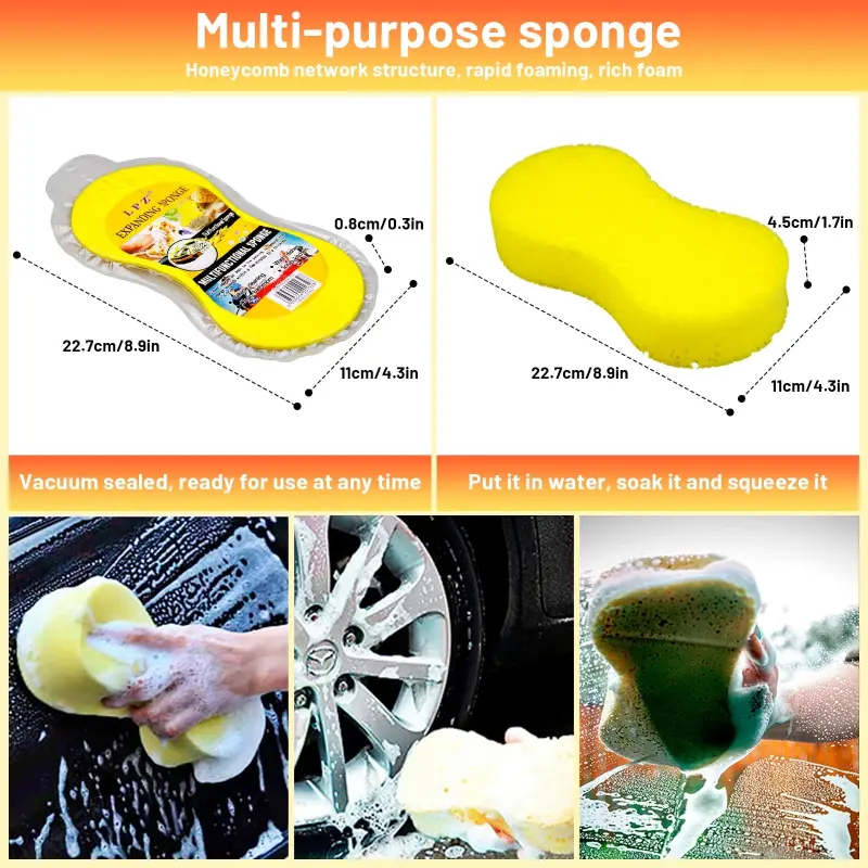 33 Pcs Car Cleaning Tools Kit, Car Detailing Kit, Car Detailing Brush Set with Foam Gun, Auto Drill Brush Set Pro Car Wash Kit for Car Interior & Exterior, Wheel, Dashboard - 8