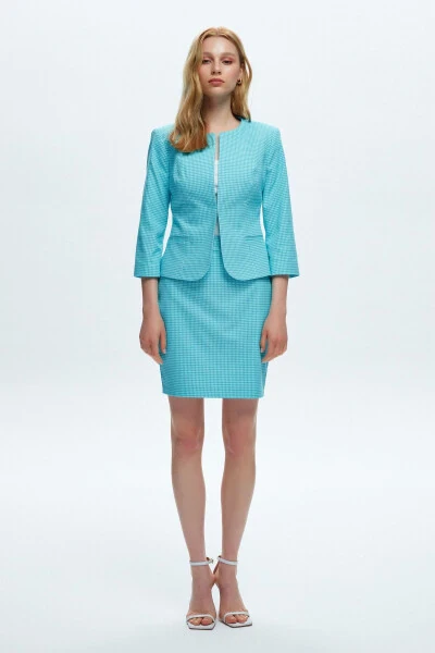 3/4 Sleeve Jacket with Clasps - 3