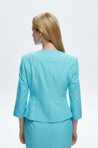 3/4 Sleeve Jacket with Clasps - 5