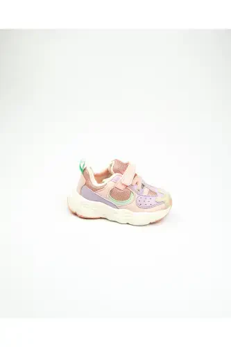 346. B23K. 118 Niro II Powder Baby Girl Sports Shoe - VICCO (1)