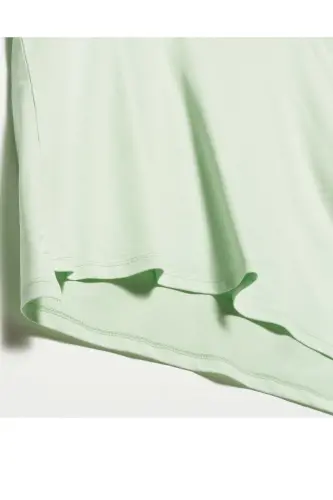 3471 Bisiklet Yaka Basic T-Shirt-Çağla yeşili/Almond unique green - çağla yeşili - DILVIN (1)
