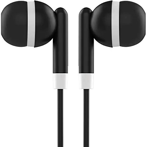 Maeline Bulk Earbuds with 3.5 mm Headphone Plug - 1000 Pack Wholesale Bundle - Black - 4