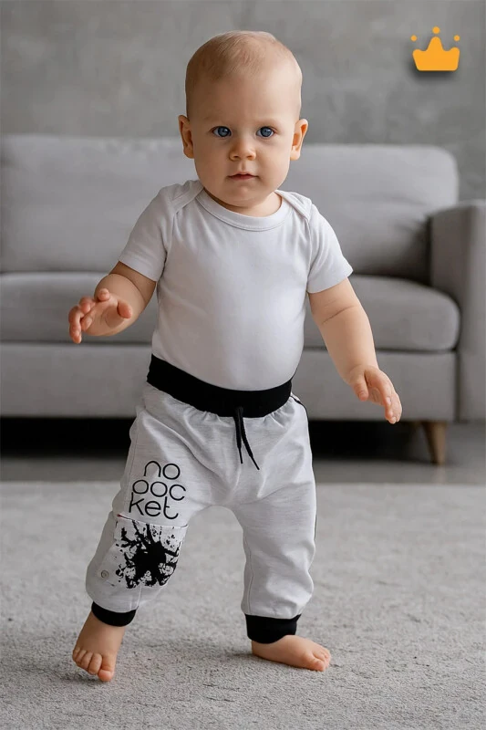 35022 Baby Pants with Side Snaps - 1