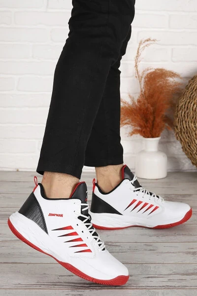(36-45 NUMARA) 27800 Ortopedik Unisex Basketbol Ayakkabısı-BEYAZ - Modazone (1)