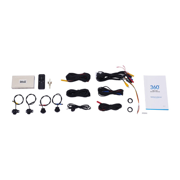 360° Bird View Panoramic System 4-kamera 1080P Avtomobil DVR Yozuvchi Kechasi Ko'rish Yozuvchi - 11