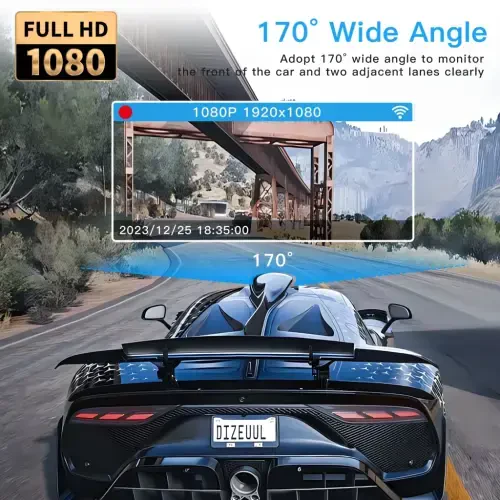 360° Dash Cam Oldin va Orqa Ichki,LOFOV 4 Kanal Kamera FHD 1080P,Oldin Chap O'ng va Orqa,64GB SD Karta Bepul,Avtomobillar Uchun Multi-Ch Dash Kamera,Qora Quti Trafik Rekorder,Tungi Ko'rish,24 soatlik To'xtash Rejimi - LOFOV (1)