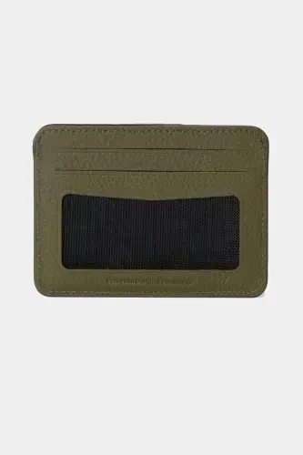 3607 Genuine Real Leather Women Men Card Holder Wallet Green-Natural Green - GRANDE (1)