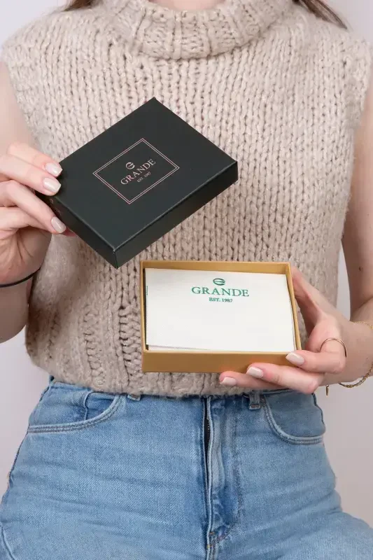 3607 Genuine Real Leather Women Men Card Holder Wallet Green-Natural Green - 8