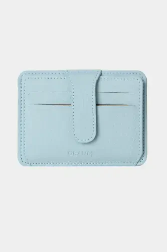 3607 Genuine Real Leather Women Men Card Holder Wallet Mint-Flother Mint - 1