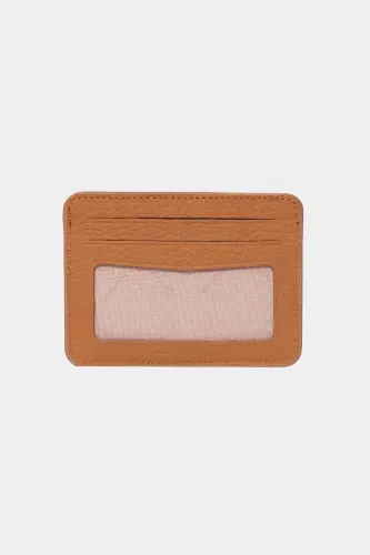 3607 Genuine Real Leather Women Men Card Holder Wallet Tan-Flother Tan - GRANDE (1)