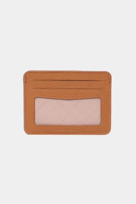 3607 Genuine Real Leather Women Men Card Holder Wallet Tan-Flother Tan - 2